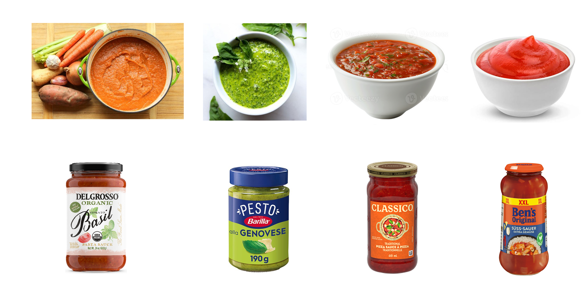 Pesto and Vegetable Sauce Production Line Products